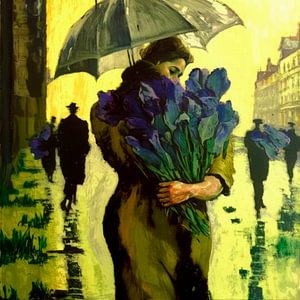 Iris sous la pluie sur DNH Artful Living