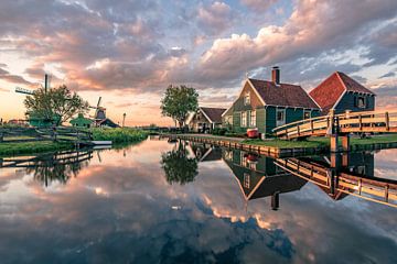 Zonsopgang in Nederland van Achim Thomae Photography