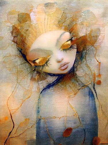 Portrait moderne d'une jeune fille rêveuse. Série rêveuse