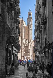 Barcelona – View of Santa Maria del Mar by t.ART