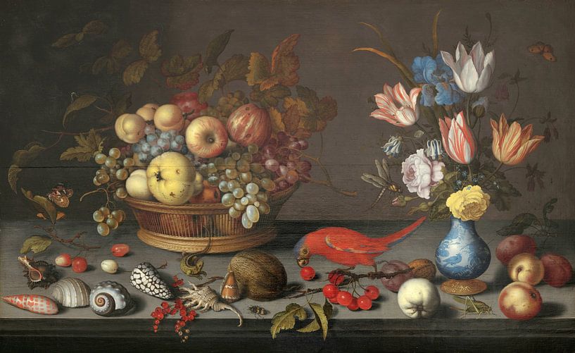 Früchte, Blumen und Muscheln, Balthasar van der Ast von Meisterhafte Meister