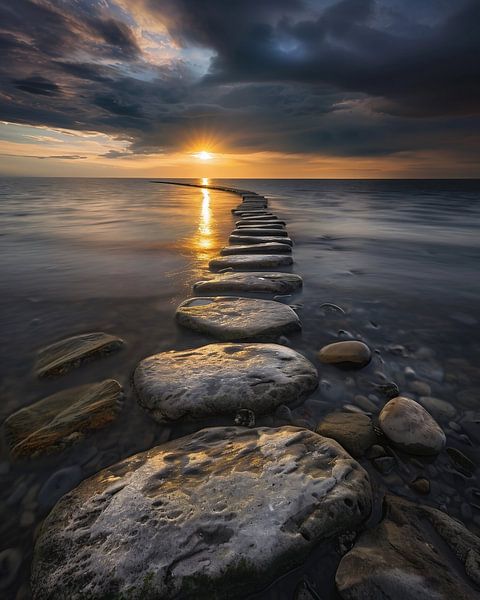 Küstenhimmel im magischen Licht von fernlichtsicht