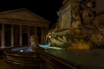 Piazza della Rotonda à Rome (couleur)