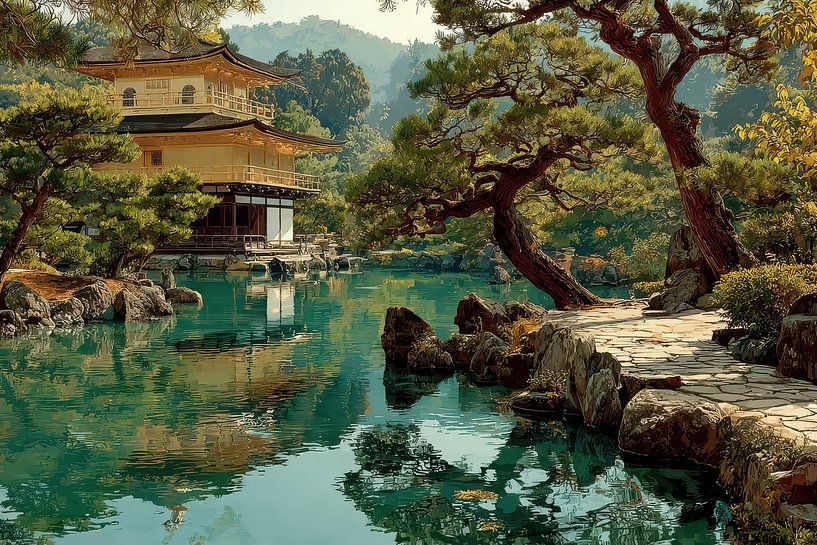 Japanese art painting by Egon Zitter