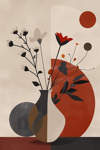 Fleur &amp ; Vase abstrait