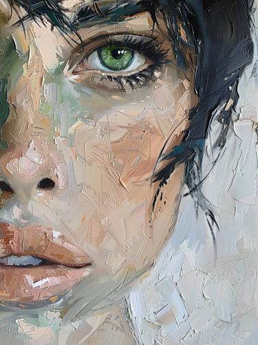 Modernes abstraktes Porträt