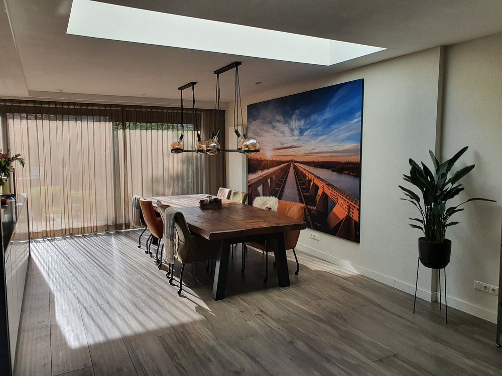 Die Moerputtenbrug in Den Bosch bei goldenem Sonnenuntergang  von MS Fotografie | Marc van der Stelt 