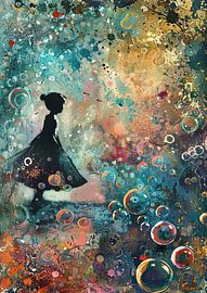 Female silhouette by Abstract Painting