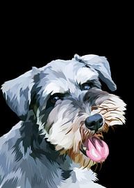 Schnauzer Hund Vektor von IHSANUDDIN .