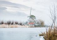 Wintermühle von Arjen Roos Miniaturansicht
