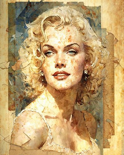 Marilyn captivante : l'emblème du charme féminin sur Peter Balan