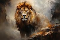 Lion graphic art
