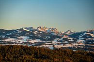 Zonsondergang over de Allgäuer Alpen van Leo Schindzielorz thumbnail