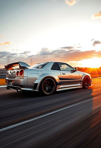 Nissan GT-R R34 Zonsondergang