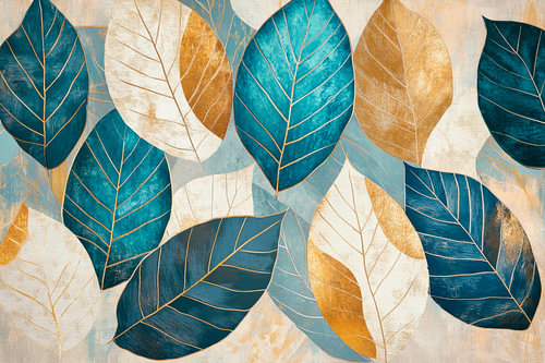 L'art des feuilles colorées