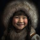 Portrait "Fille mongole" par Carla Van Iersel Aperçu