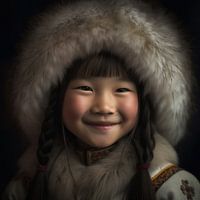 Portrait "Mongolian girl"