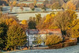 A cold autumnal sunrise in South Limburg by John Kreukniet