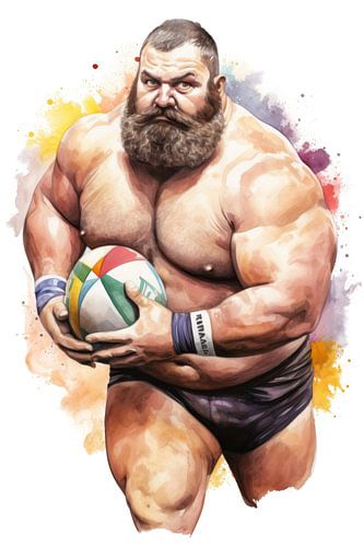 Sterke rugbyspeler