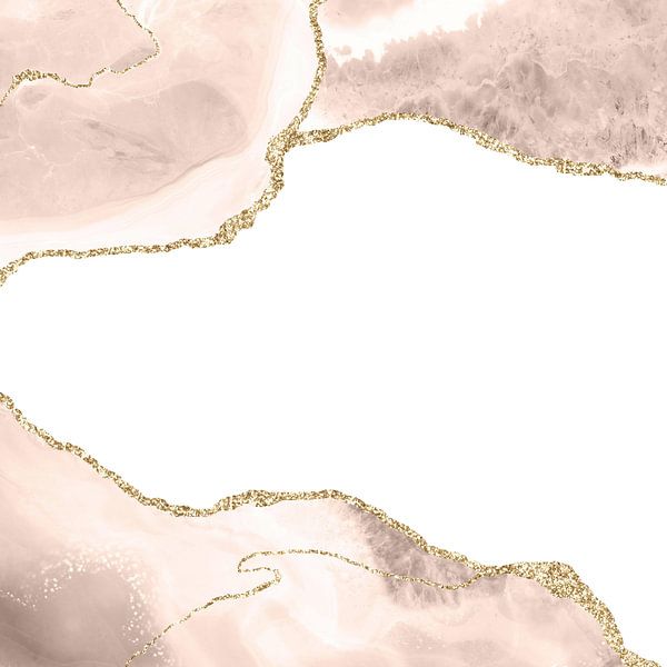 Elfenbein &amp; Gold Achat Textur 06 von Aloke Design
