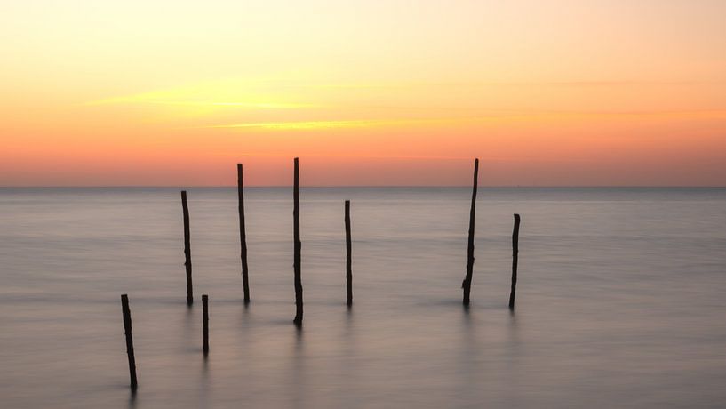 After sunset on the Wadden Sea by Jolanda van der Molen