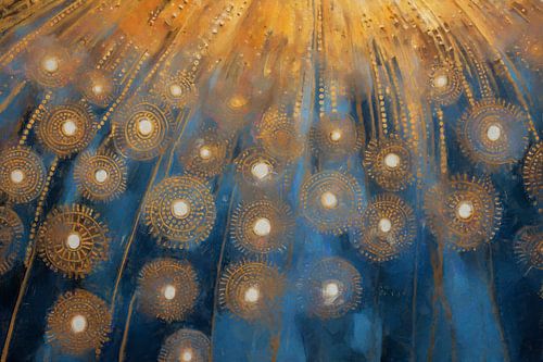 Beams of light and circles