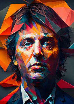 Paul McCartney Pop Art van WpapArtist WPAP Artist