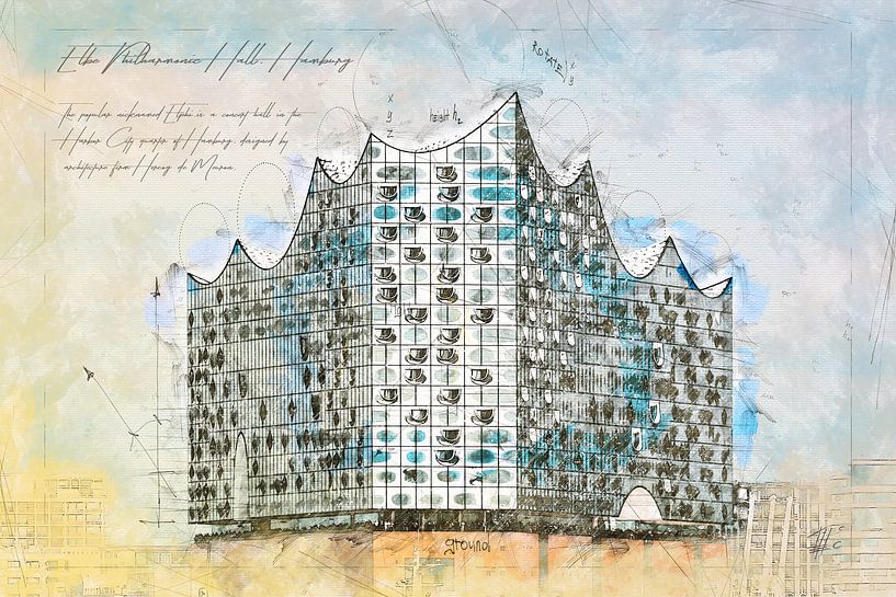 Elbphilharmonie Concertzaal, Hamburg van Theodor Decker