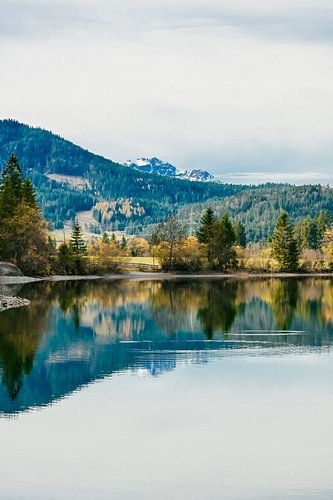 Deutscher Bergsee mit Bergen