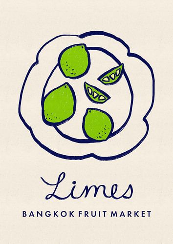 Limes Bangkok Lebensmittelmarkt Thailand