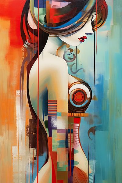 Woman abstract by Bert Nijholt