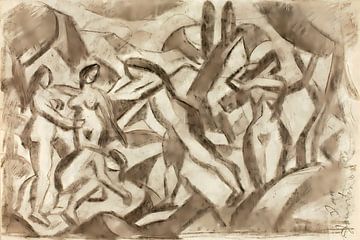 Group of Nudes - Carl Newman by Jan Bechtum