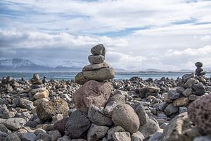 Island: Stilleben mit Steinen von Coby Bergsma