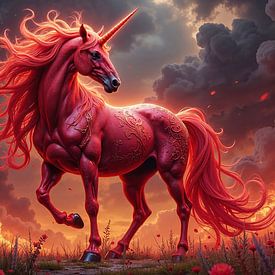 PYRAVEL - Ein feuerrotes Einhorn im Sturm der Dämmerung von INFERAURUM