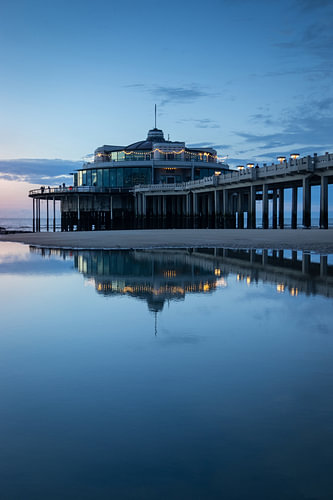 Blankenberge Pier, Reflections at Dusk