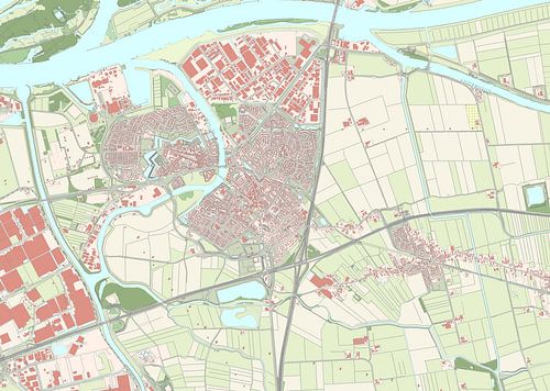 Kaart van Geertruidenberg