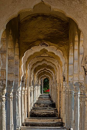A view through, Raghunath Temple in Mehansar, Shekawati