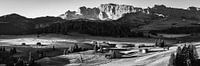 Panorama of Alpe di Siusi, in black and white by Henk Meijer Photography thumbnail