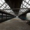 abandoned train station on a gloomy day by W J Kok