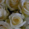 Witte rozen boeket van Ima Rhebok