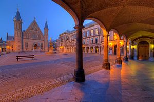 Binnenhof und Ridderzaal Den Haag in der Nacht von Rob Kints