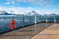 Cruise Ship Railing in Antarctica