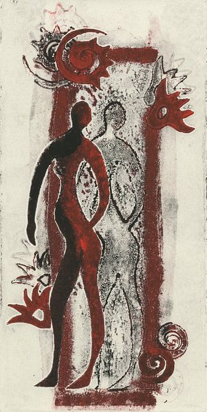 Rote Frau von Helga Pohlen - ThingArt