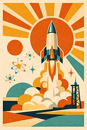 Retro Rocket Launch by irgian firmansyah