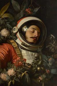 Schlafender Astronaut