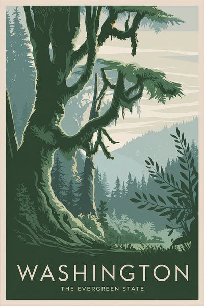 Washington by Poster Art Shop