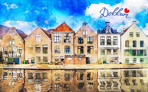 Dokkum Aquarell