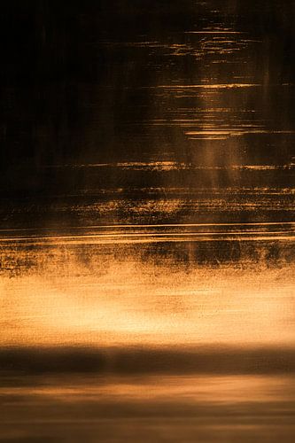 Abstract gouden lichtreflectie