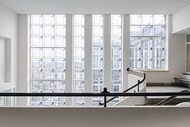 Window party in old school in Haarlem with stained glass by Richard Zeinstra