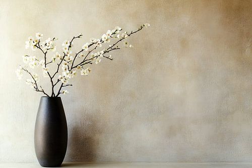 Bloesemtakken in elegante vaas